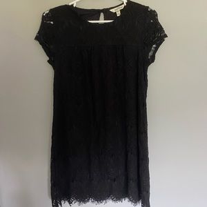 black lace dress